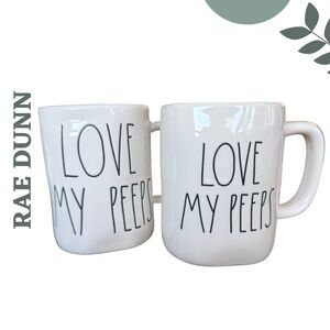 Rae Dunn LOVE MY PEEPS Mug Set Easter Pair